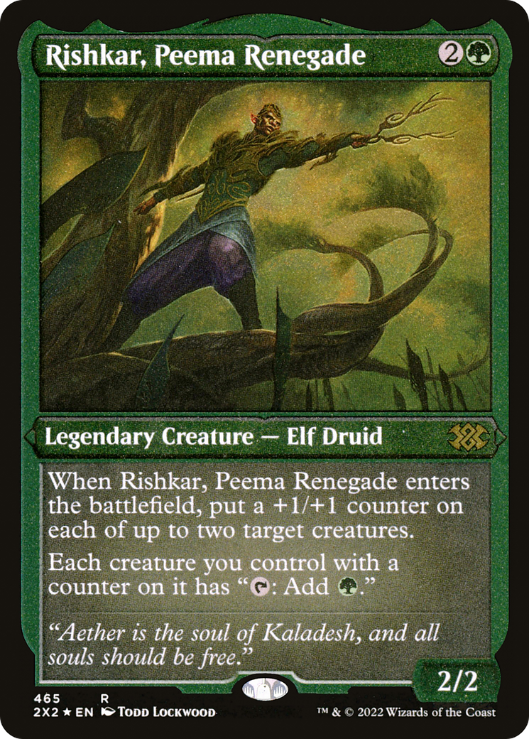 Rishkar, Peema Renegade (Foil Etched) (2X2-465) - Double Masters 2022 Foil | Grognard Games