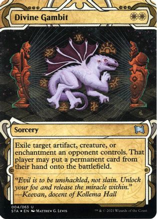 Divine Gambit (Etched Foil) [Strixhaven Mystical Archive] | Grognard Games