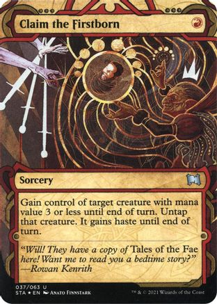 Claim the Firstborn (Etched Foil) [Strixhaven Mystical Archive] | Grognard Games