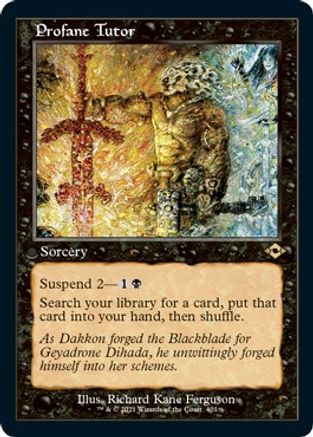 Profane Tutor (Retro Frame) (Foil Etched) (MH2-401) - Modern Horizons 2 Foil | Grognard Games