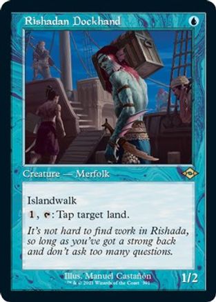 Rishadan Dockhand (Retro Frame) (Foil Etched) (MH2-391) - Modern Horizons 2 Foil | Grognard Games