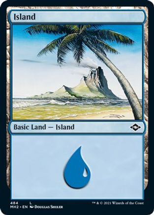 Island (484) (Foil Etched) (MH2-484) - Modern Horizons 2 Foil | Grognard Games