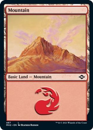 Mountain (487) (Foil Etched) (MH2-487) - Modern Horizons 2 Foil | Grognard Games