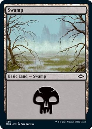 Swamp (486) (Foil Etched) (MH2-486) - Modern Horizons 2 Foil | Grognard Games