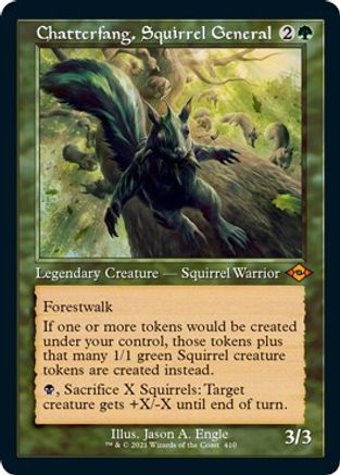 Chatterfang, Squirrel General (Retro Frame) (Foil Etched) (MH2-410) - Modern Horizons 2 Foil | Grognard Games