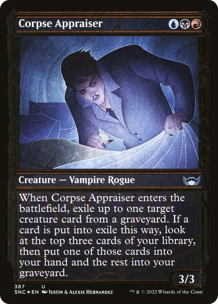 Corpse Appraiser (Showcase Golden Age Gilded Foil) [Streets of New Capenna] | Grognard Games