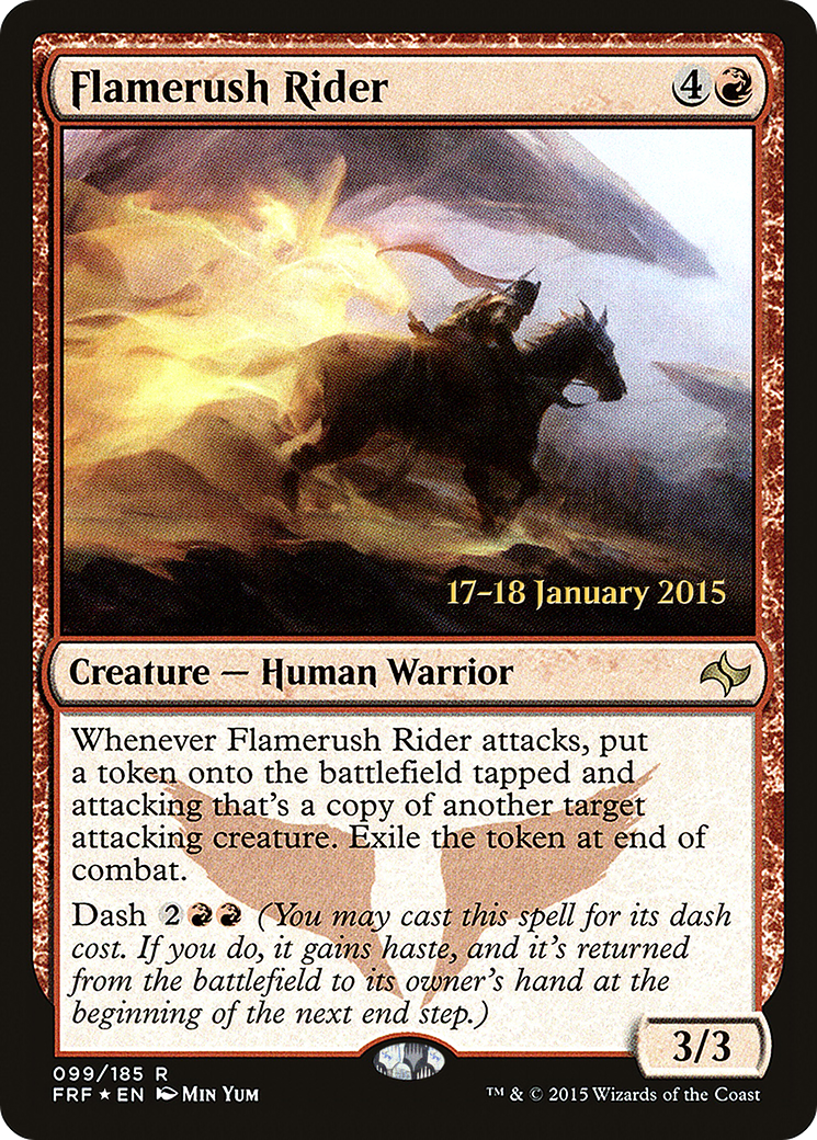 Flamerush Rider  [Fate Reforged Prerelease Promos] | Grognard Games