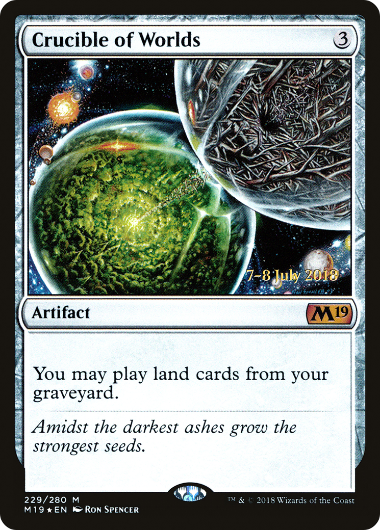 Crucible of Worlds  [Core Set 2019 Prerelease Promos] | Grognard Games