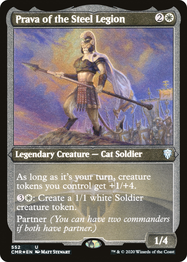 Prava of the Steel Legion (CMR-552) - Commander Legends Foil | Grognard Games