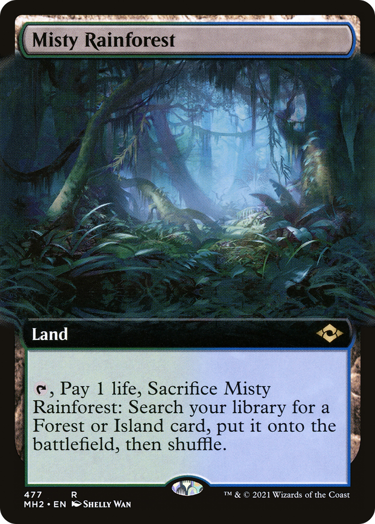 Misty Rainforest (Extended Art) [Modern Horizons 2] | Grognard Games
