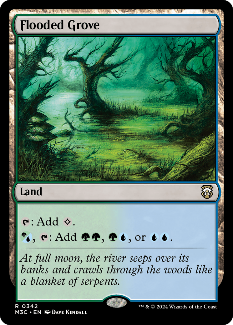 Flooded Grove (Ripple Foil) [Modern Horizons 3 Commander] | Grognard Games