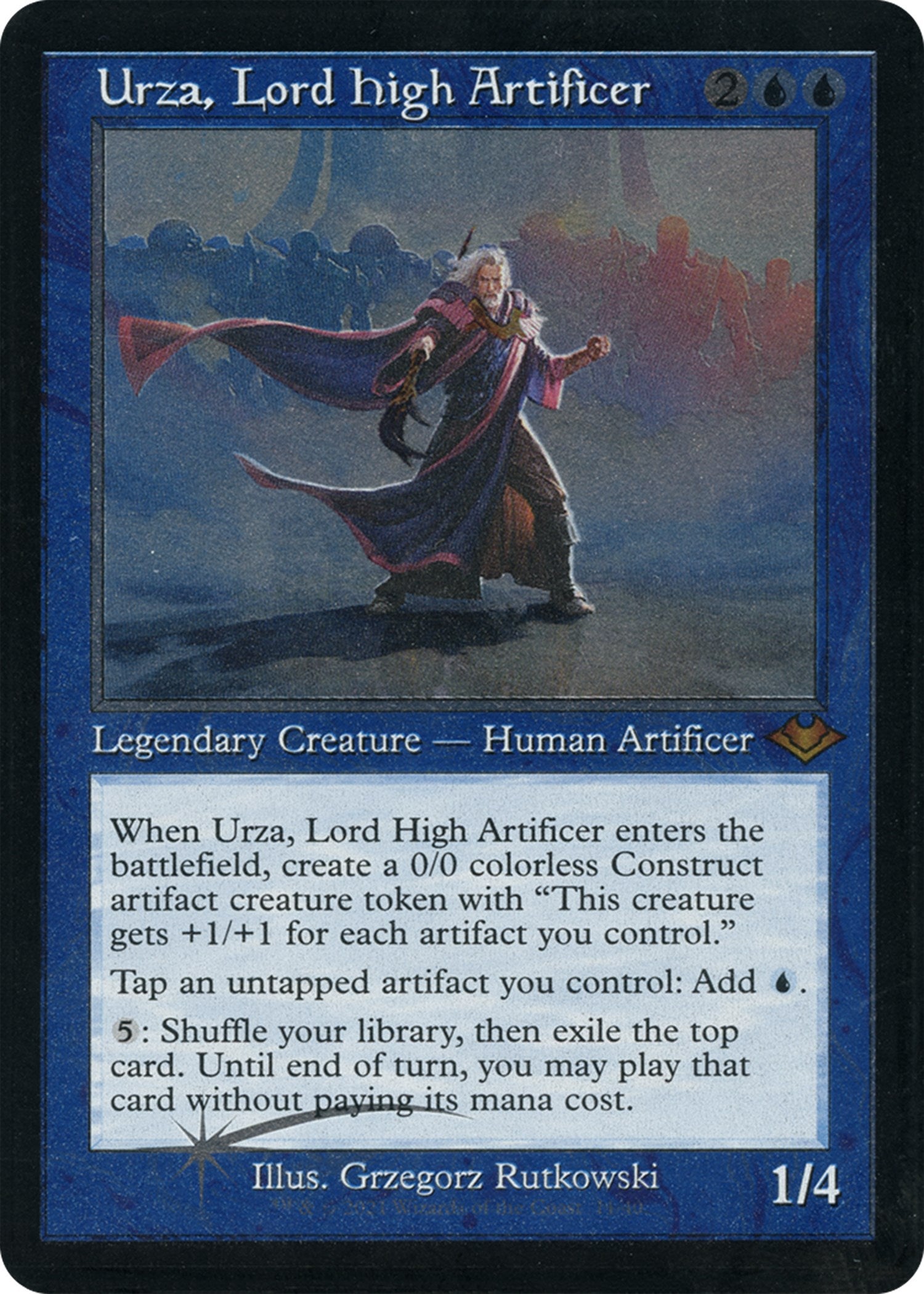 Urza, Lord High Artificer (Retro Foil Etched) [Modern Horizons] | Grognard Games