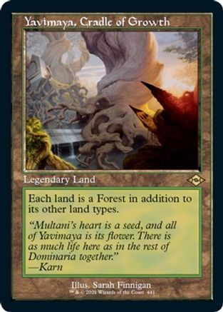 Yavimaya, Cradle of Growth (Retro Frame) (Foil Etched) (MH2-441) - Modern Horizons 2 Foil | Grognard Games