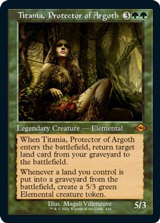Titania, Protector of Argoth (Retro Frame) (Foil Etched) (MH2-416) - Modern Horizons 2 Foil | Grognard Games