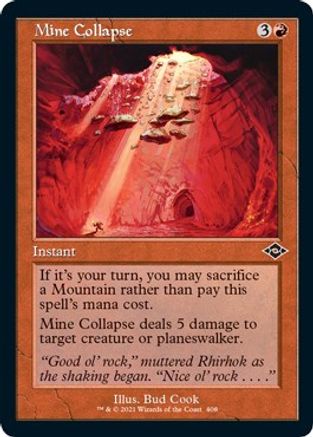 Mine Collapse (Retro Frame) (Foil Etched) (MH2-408) - Modern Horizons 2 Foil | Grognard Games