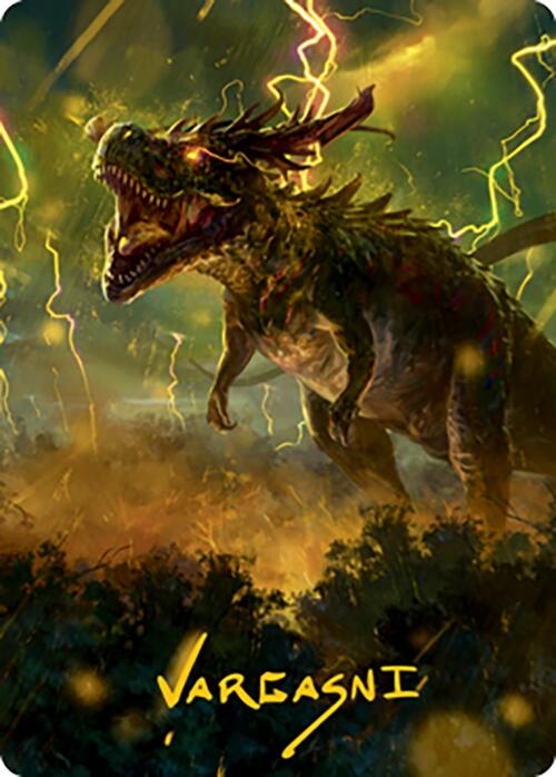 Thrasta, Tempest's Roar Art Card (42) (Gold-Stamped Signature) [Modern Horizons 2 Art Series] | Grognard Games