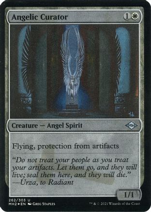 Angelic Curator (Foil Etched) (MH2-262) - Modern Horizons 2 Foil | Grognard Games
