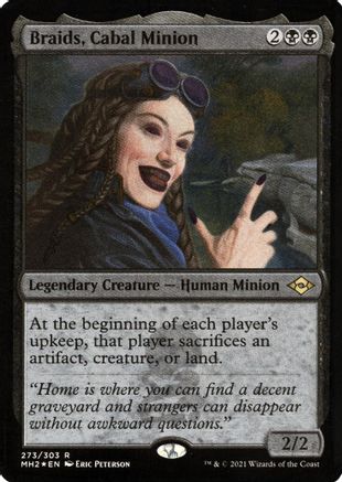 Braids, Cabal Minion (Foil Etched) (MH2-273) - Modern Horizons 2 Foil | Grognard Games