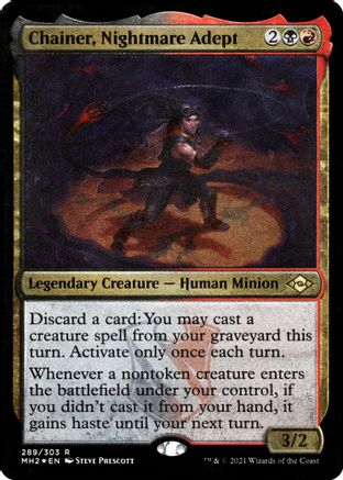 Chainer, Nightmare Adept (Foil Etched) (MH2-289) - Modern Horizons 2 Foil | Grognard Games