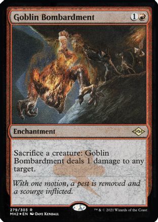 Goblin Bombardment (Foil Etched) (MH2-279) - Modern Horizons 2 Foil | Grognard Games