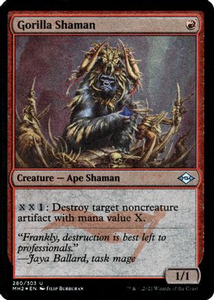 Gorilla Shaman (Foil Etched) (MH2-280) - Modern Horizons 2 Foil | Grognard Games