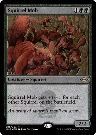 Squirrel Mob (Foil Etched) (MH2-286) - Modern Horizons 2 Foil | Grognard Games