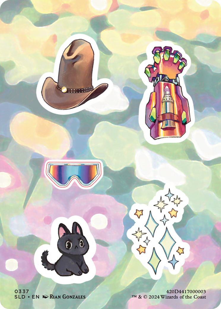Sticker sheet (SLD-337) - Secret Lair Drop Foil | Grognard Games