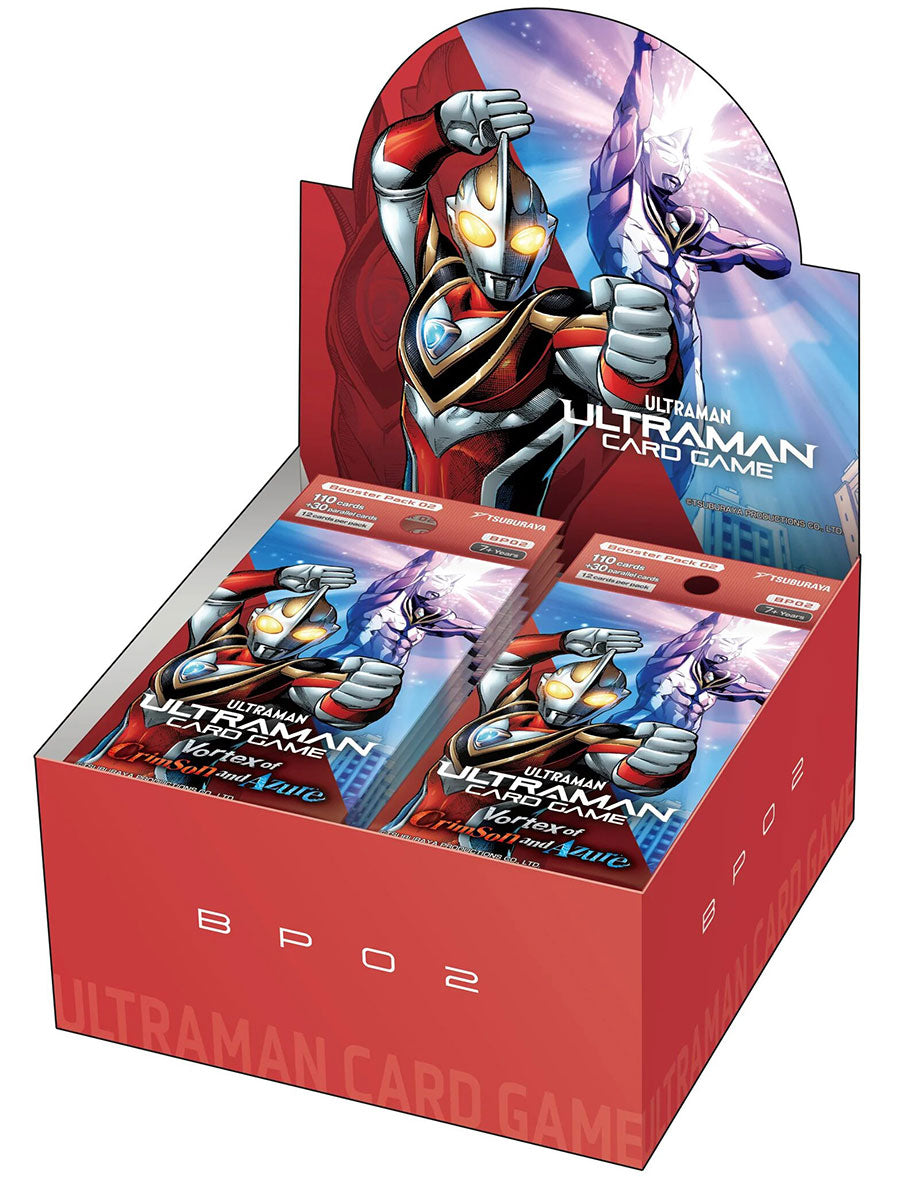 Ultraman Card Set 02 Booster Box - Vortex of Crimson and Azure | Grognard Games