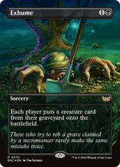 Exhume (Borderless) [Duskmourn: House of Horror Commander] | Grognard Games