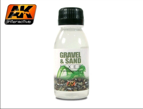 AK-Interactive AK 118 Gravel and sand fixer 100ml | Grognard Games