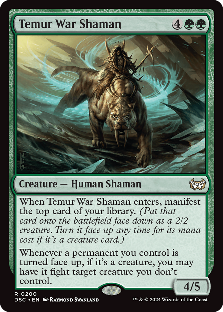 Temur War Shaman [Duskmourn: House of Horror Commander] | Grognard Games