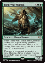 Temur War Shaman [Duskmourn: House of Horror Commander] | Grognard Games