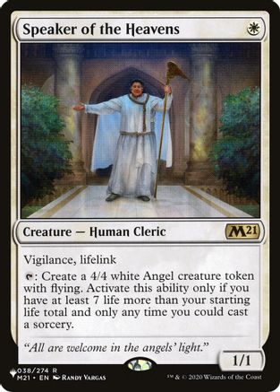 Speaker of the Heavens (LIST-038/274) - The List Reprints | Grognard Games