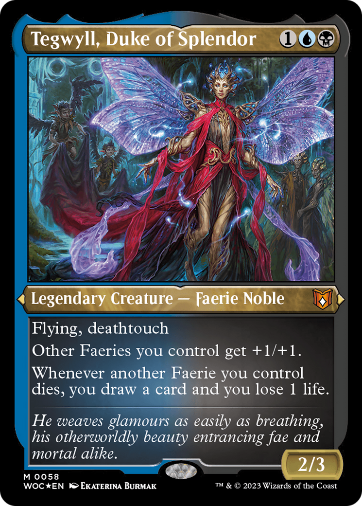 Tegwyll, Duke of Splendor (Display Commander) [Wilds of Eldraine Commander] | Grognard Games