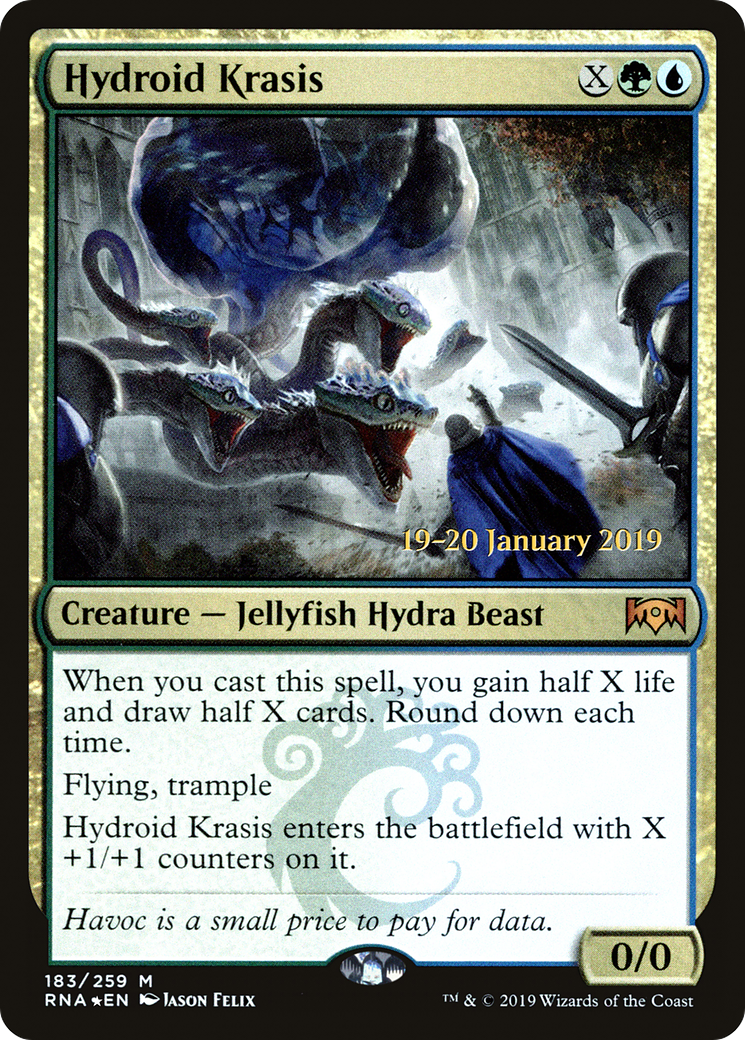 Hydroid Krasis [Ravnica Allegiance Prerelease Promos] | Grognard Games