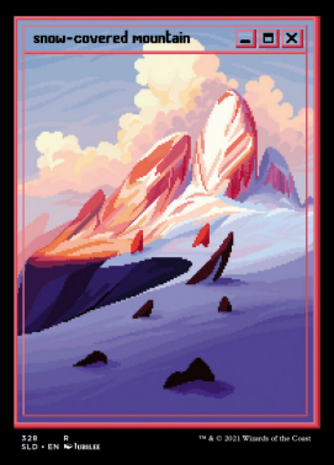 Snow-Covered Mountain (328) [Secret Lair Drop Series] | Grognard Games
