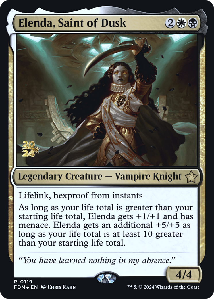 Elenda, Saint of Dusk [Foundations Prerelease Promos] | Grognard Games