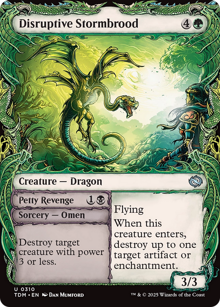Disruptive Stormbrood (Showcase) [Tarkir: Dragonstorm] | Grognard Games