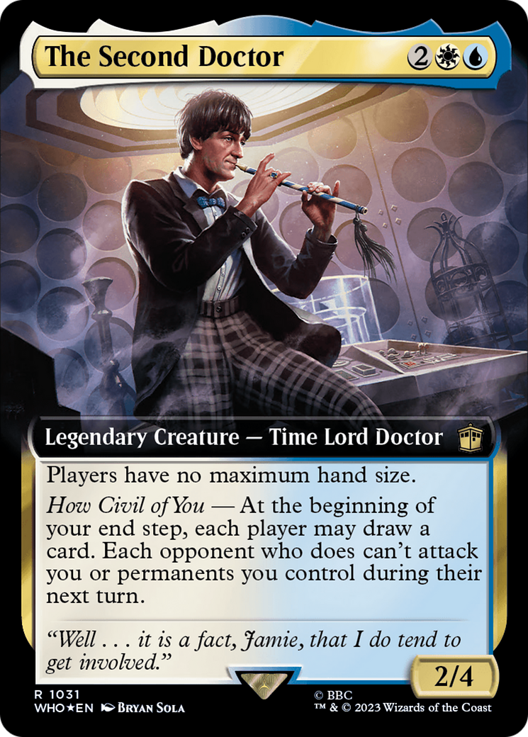 The Second Doctor (Extended Art) (Surge Foil) [Doctor Who] | Grognard Games