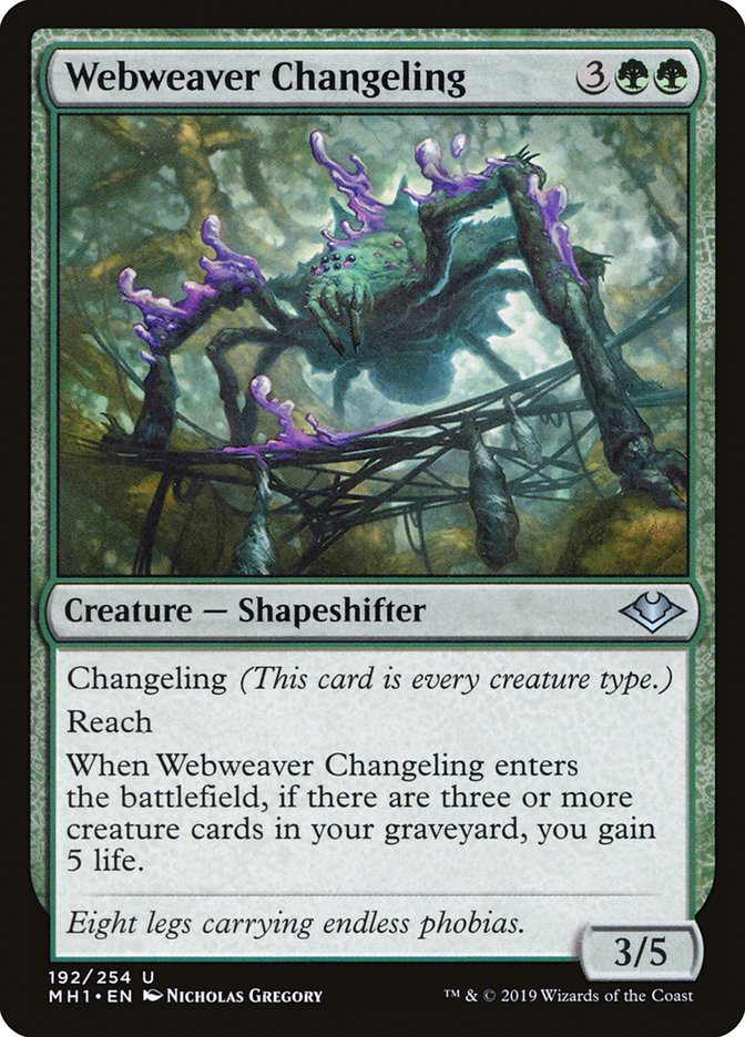 Webweaver Changeling [Modern Horizons] | Grognard Games