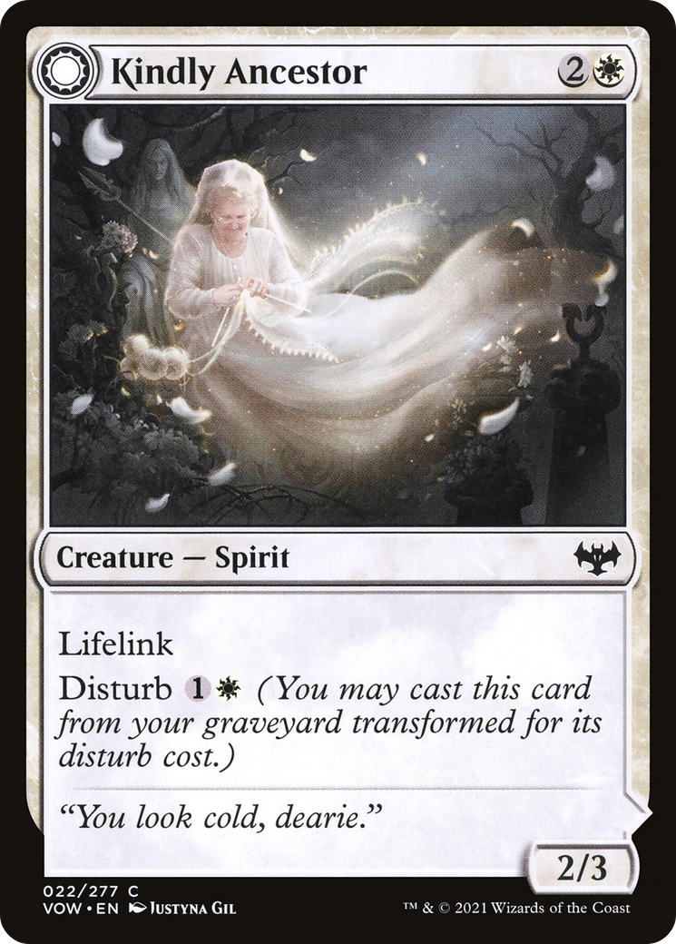 Kindly Ancestor // Ancestor's Embrace [Innistrad: Crimson Vow] | Grognard Games