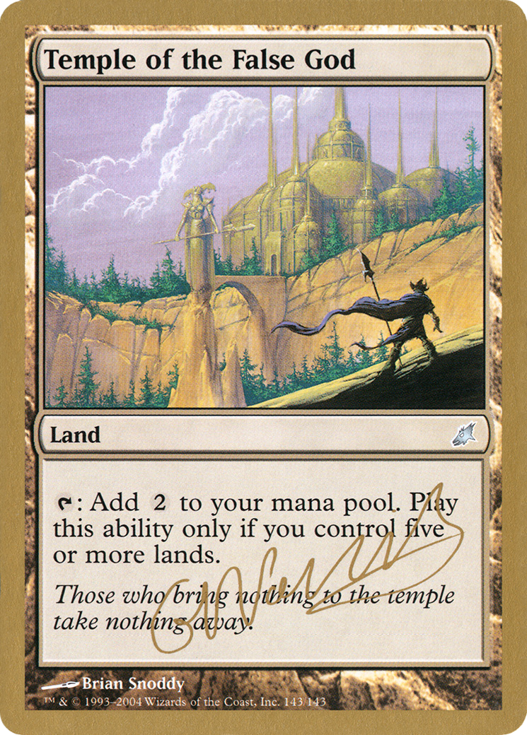 Temple of the False God (Gabriel Nassif) [World Championship Decks 2004] | Grognard Games