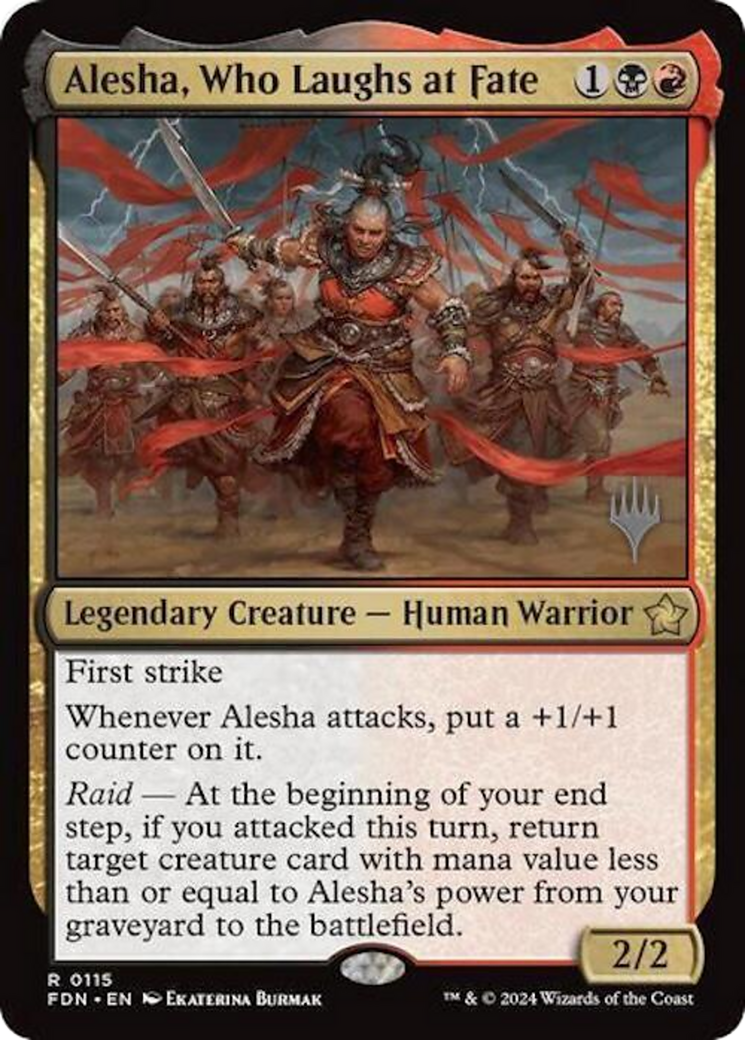 Alesha, Who Laughs at Fate (PPDFT-115) - Foundations Promos | Grognard Games