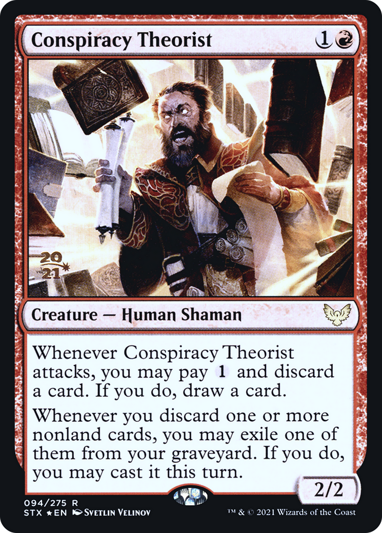 Conspiracy Theorist [Strixhaven: School of Mages Prerelease Promos] | Grognard Games