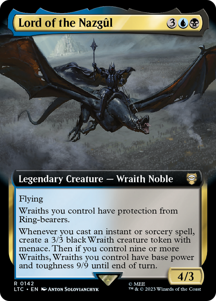 Lord of the Nazgul (Extended Art) [The Lord of the Rings: Tales of Middle-Earth Commander] | Grognard Games