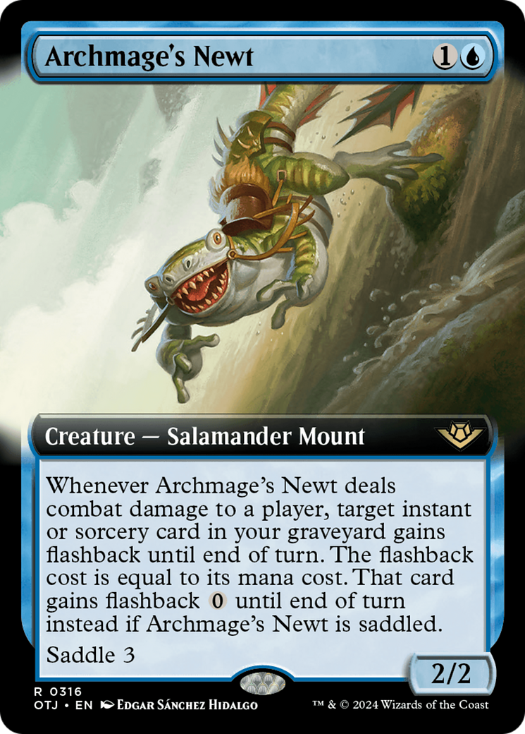 Archmage's Newt (Extended Art) [Outlaws of Thunder Junction] | Grognard Games