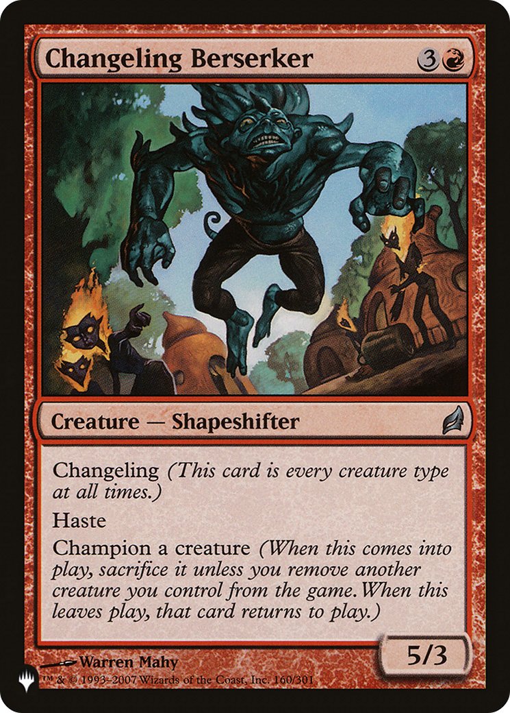 Changeling Berserker [The List] | Grognard Games
