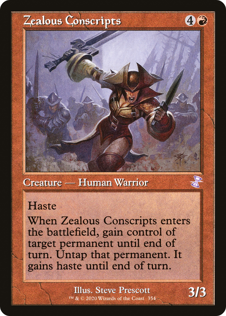 Zealous Conscripts (Timeshifted) [Time Spiral Remastered] | Grognard Games