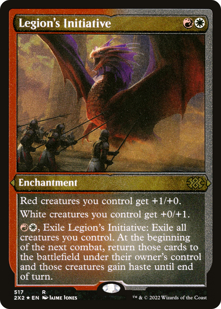 Legion's Initiative (Foil Etched) (2X2-517) - Double Masters 2022 Foil | Grognard Games