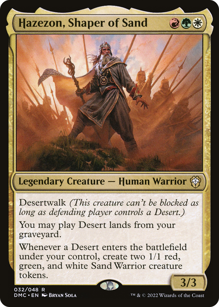Hazezon, Shaper of Sand [Dominaria United Commander] | Grognard Games
